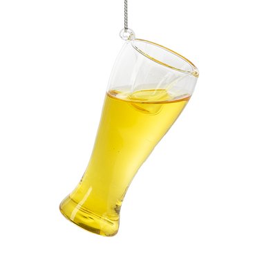 Cheer Beer Glass Hanging Christmas Tree Ornament