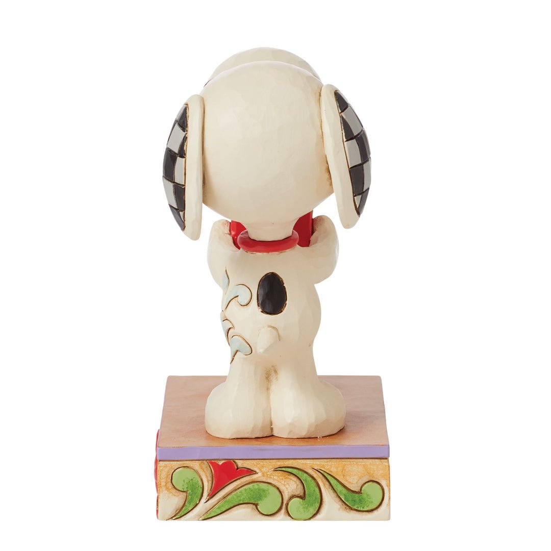 "Christmas Exchange" Snoopy & Woodstock With Gift Figurine