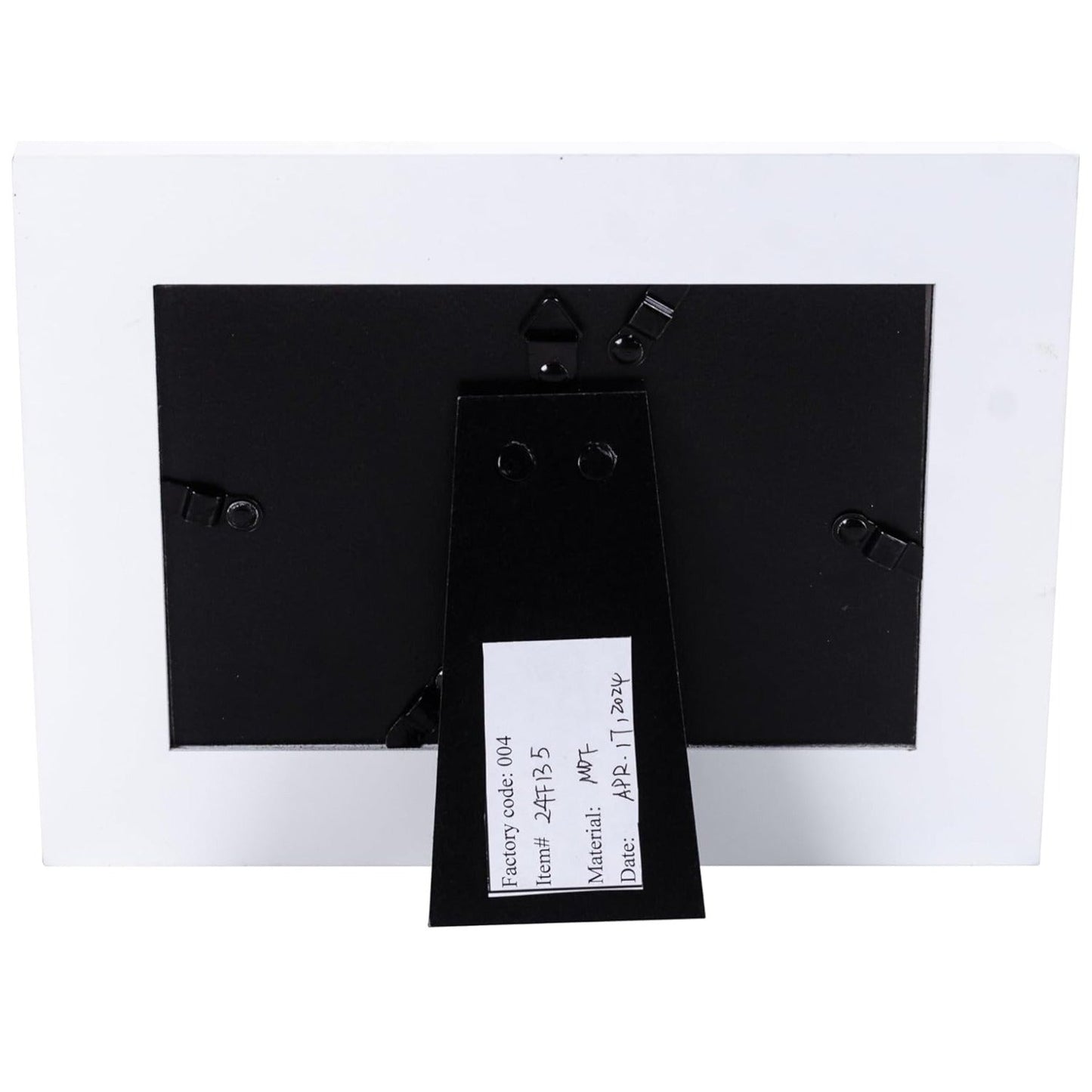 Class of 2025 Graduate Rustic White Picture Frame with Metal Attachment Holds 4"x6" Photo