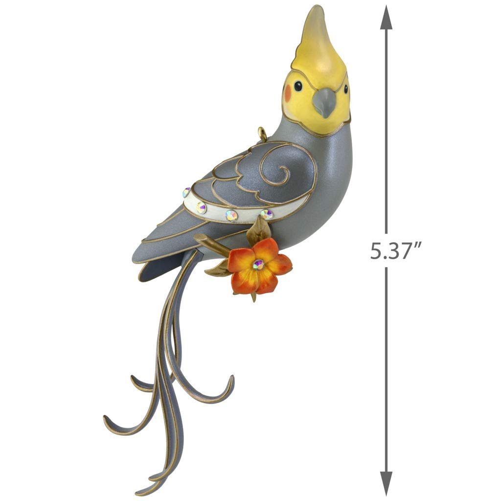Clever Cockatiel, Beauty of Birds, 2019 Keepsake Club Ornament