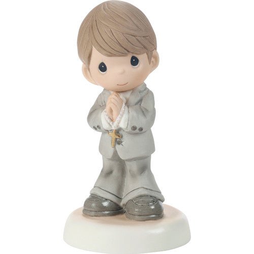 Communion Brunette Boy Figurine