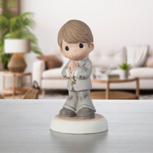 Communion Brunette Boy Figurine