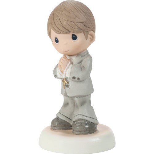Communion Brunette Boy Figurine