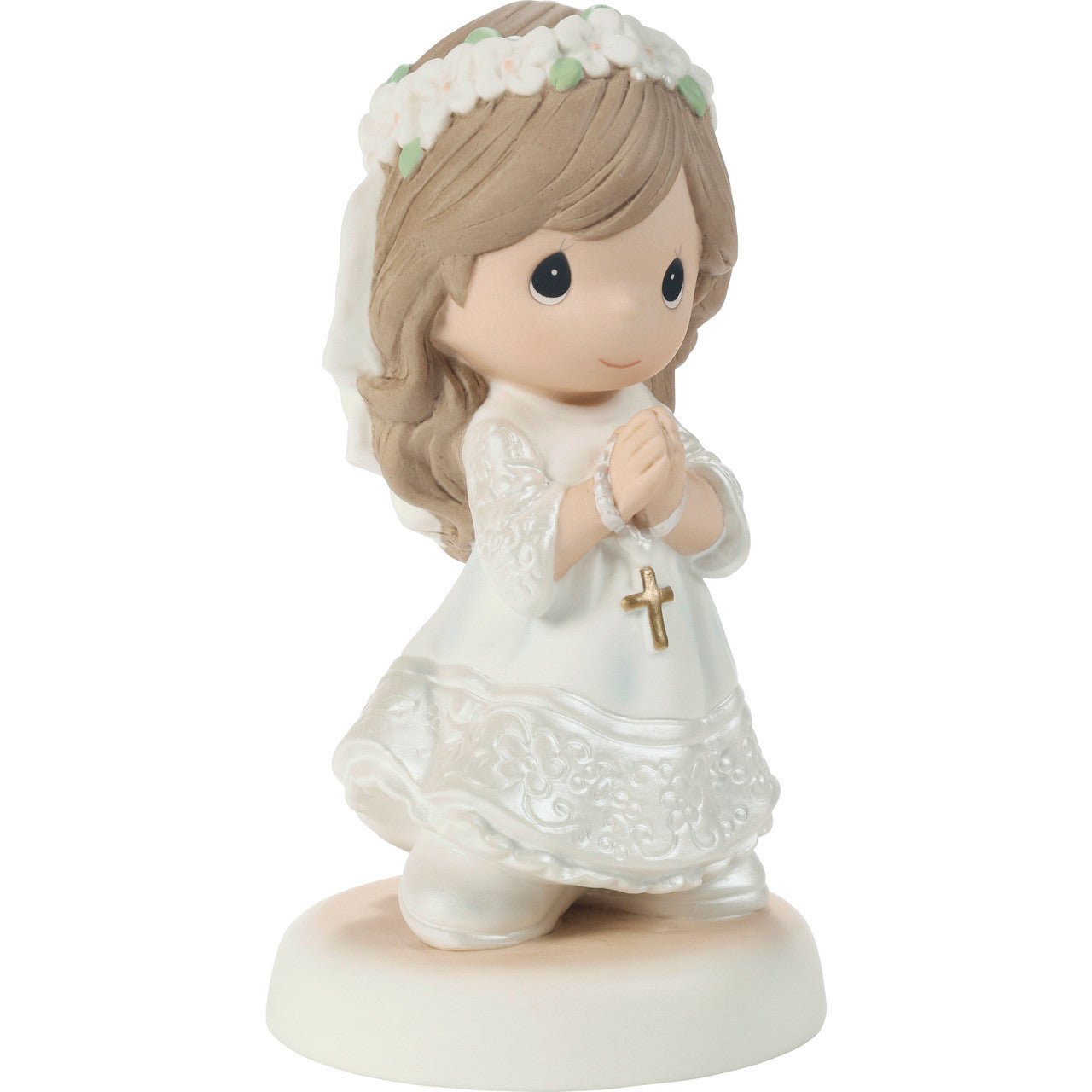 Communion Brunette Girl Figurine