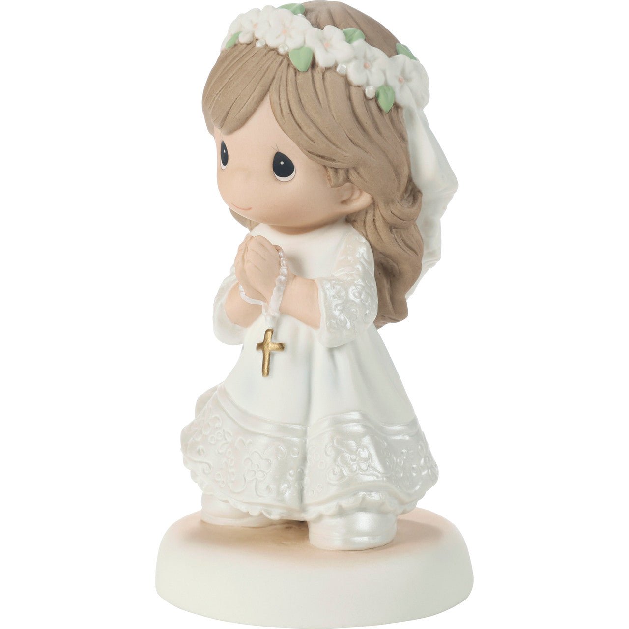 Communion Brunette Girl Figurine