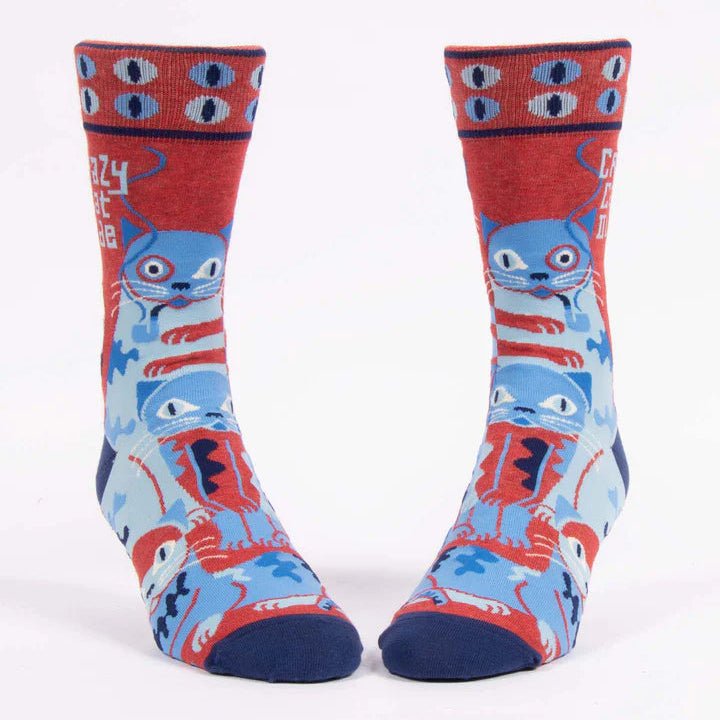 Crazy Cat Dude Men's Socks