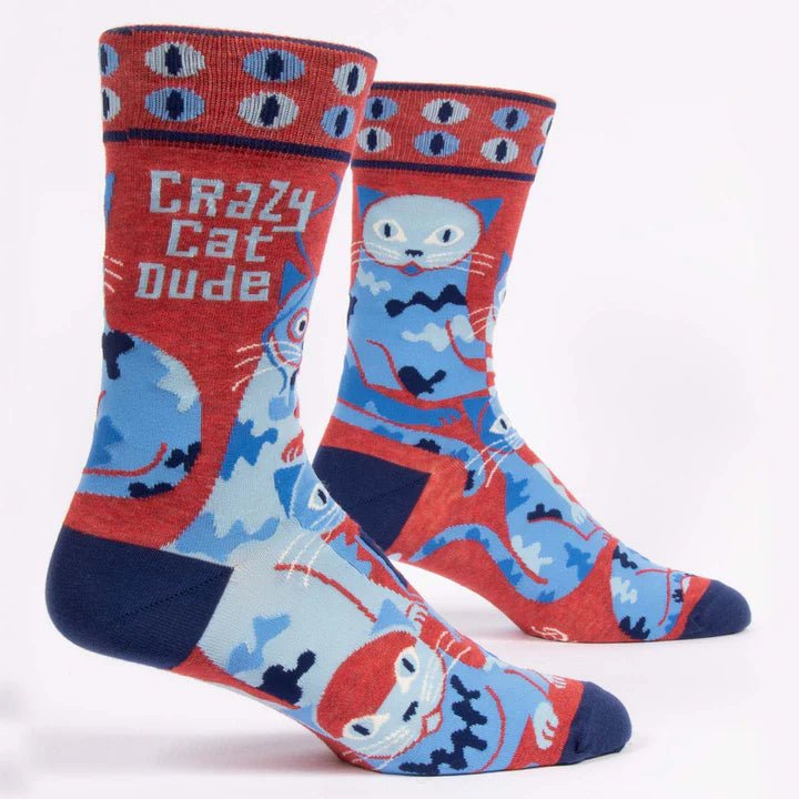 Crazy Cat Dude Men's Socks