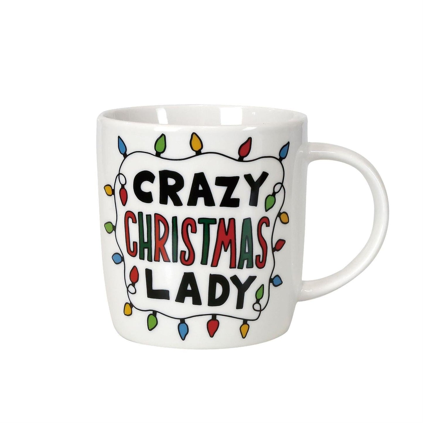 Crazy Christmas Mug and Glasses Set, 12oz