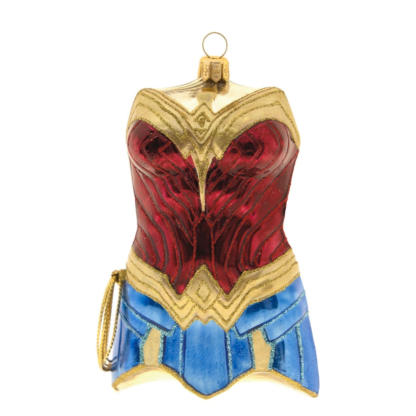 DC Wonder Woman Outfit Glass, 2023 Keepsake Ornament