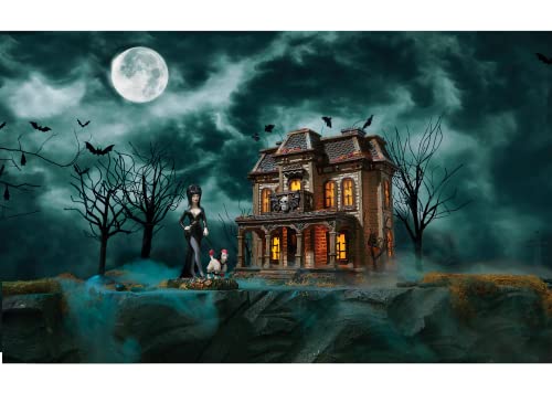 Department 56 Mistress of The Dark Village Elvira's House Lit Building, 7.87 Inch