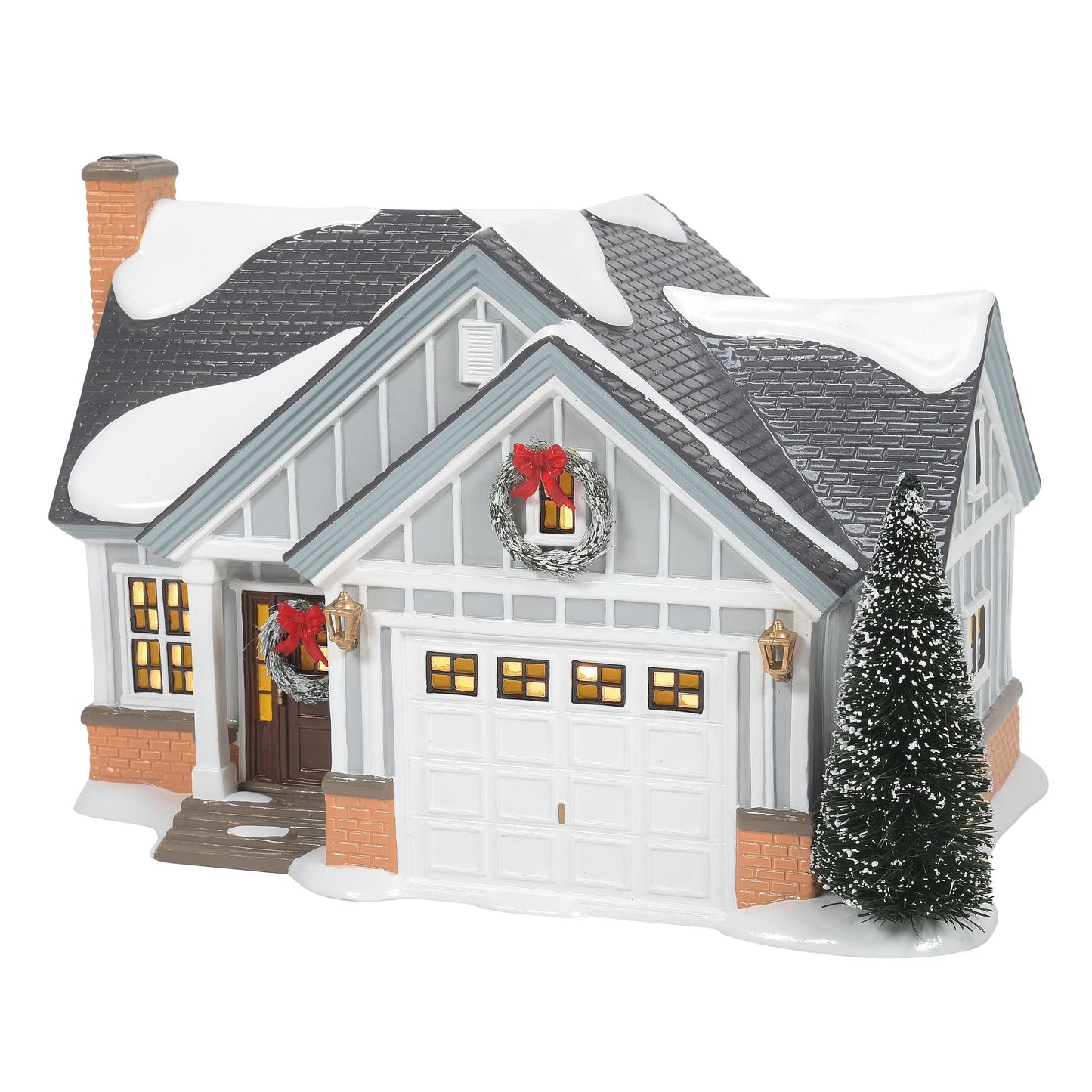 Department 56 Original Snow Village Holiday Starter Home, Lighted Building