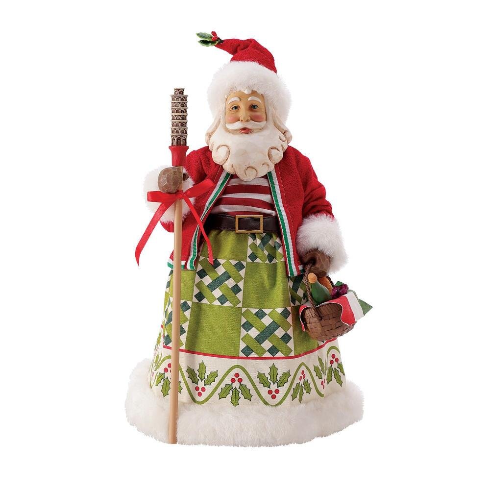 Department 56 Possible Dreams Jim Shore Italian Santa Babbo Natale Figurine, 10.5"