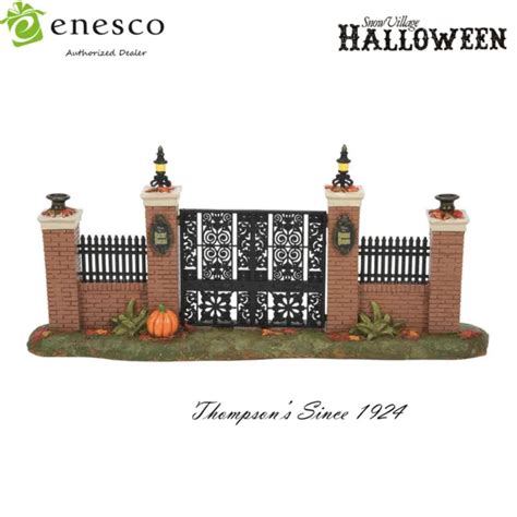 Department 56 Snow Village Halloween Accessories Disneyland The Haunted Mansion Gate Figurine