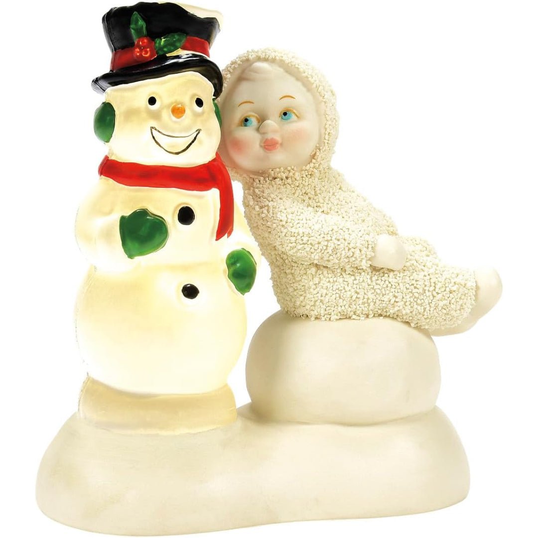 Department 56 Snowbabies Christmas Jubilee Light Me Up Snowman Lit Figurine, 4.33"
