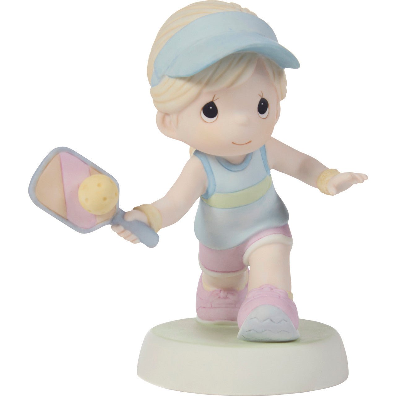 Dink Diva, Bisque Porcelain Figurine, Pickleball Girl