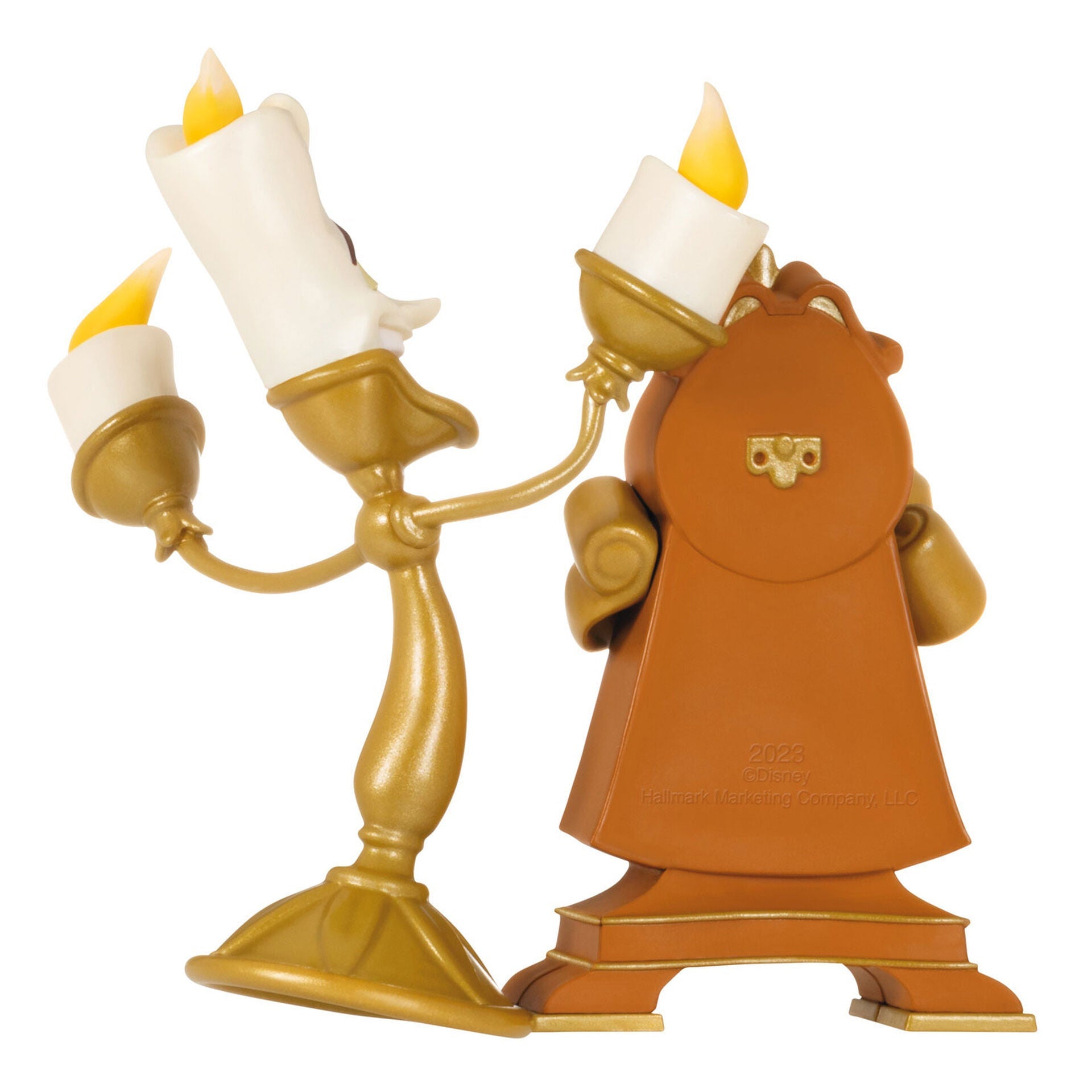 Disney Beauty and the Beast Lumiere and Cogsworth, Limited 2023 Keepsake Ornament