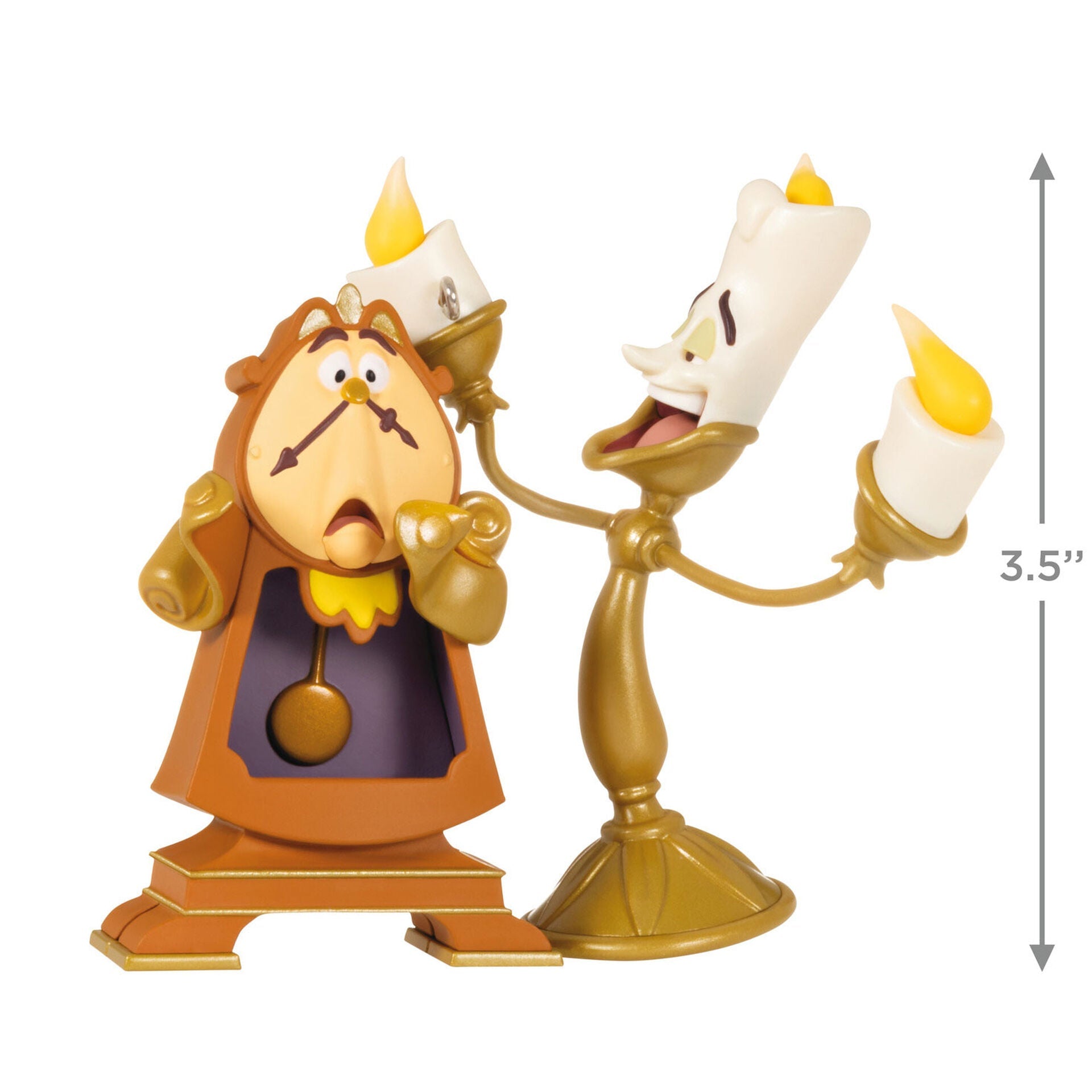 Disney Beauty and the Beast Lumiere and Cogsworth, Limited 2023 Keepsake Ornament