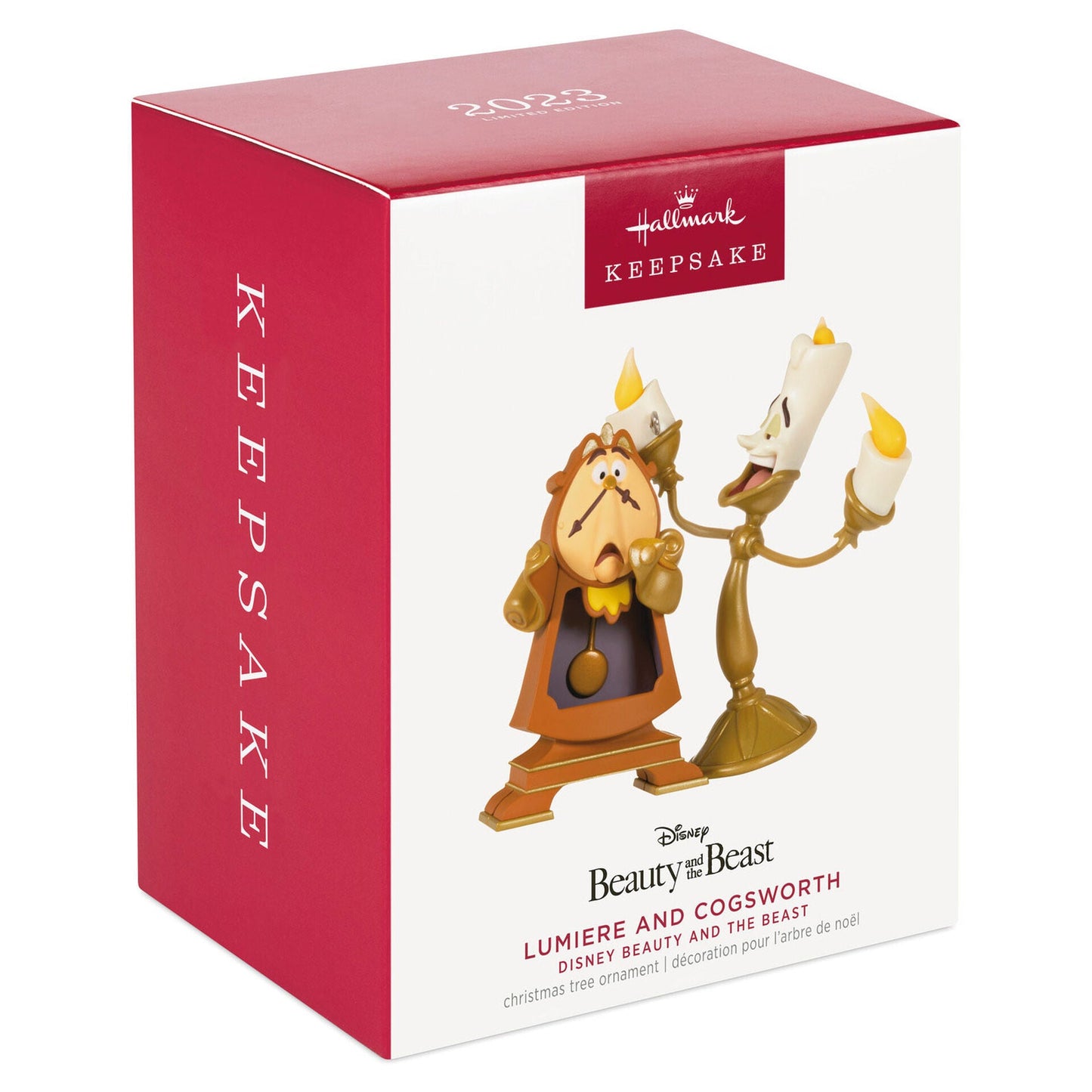 Disney Beauty and the Beast Lumiere and Cogsworth, Limited 2023 Keepsake Ornament