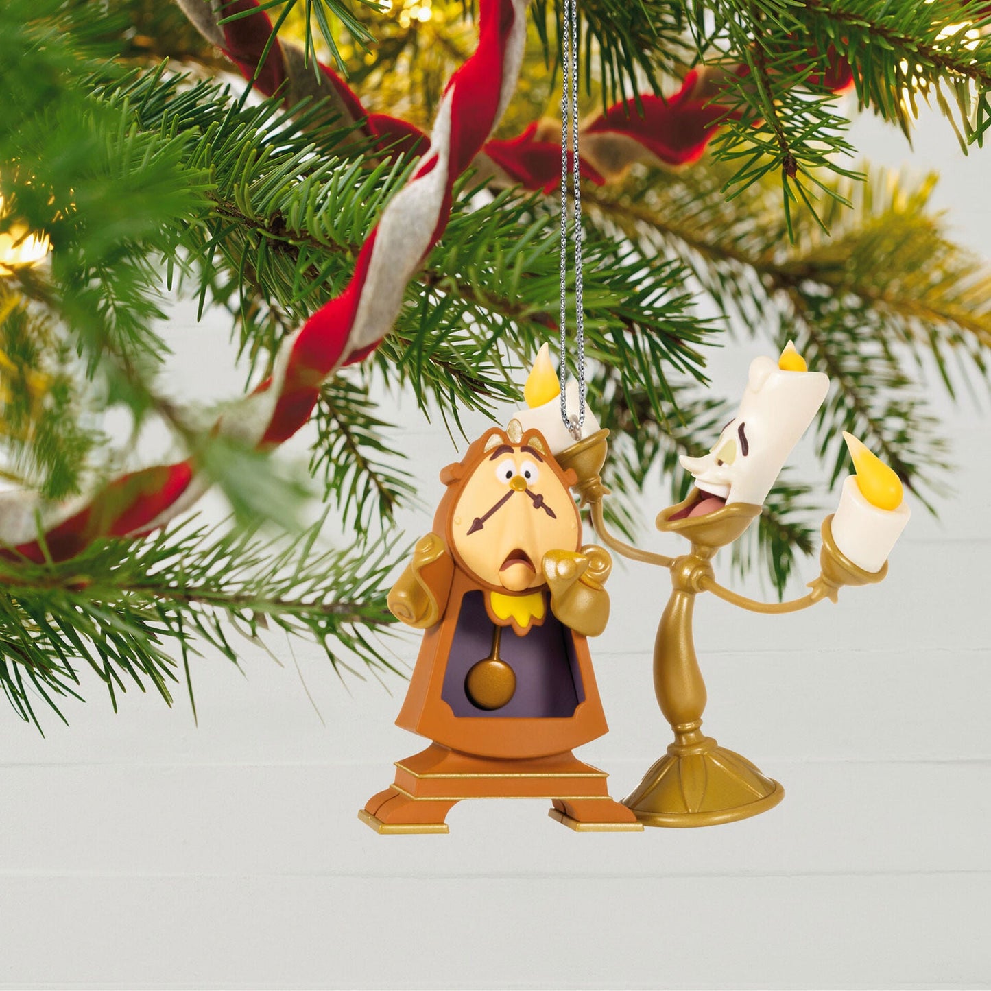 Disney Beauty and the Beast Lumiere and Cogsworth, Limited 2023 Keepsake Ornament
