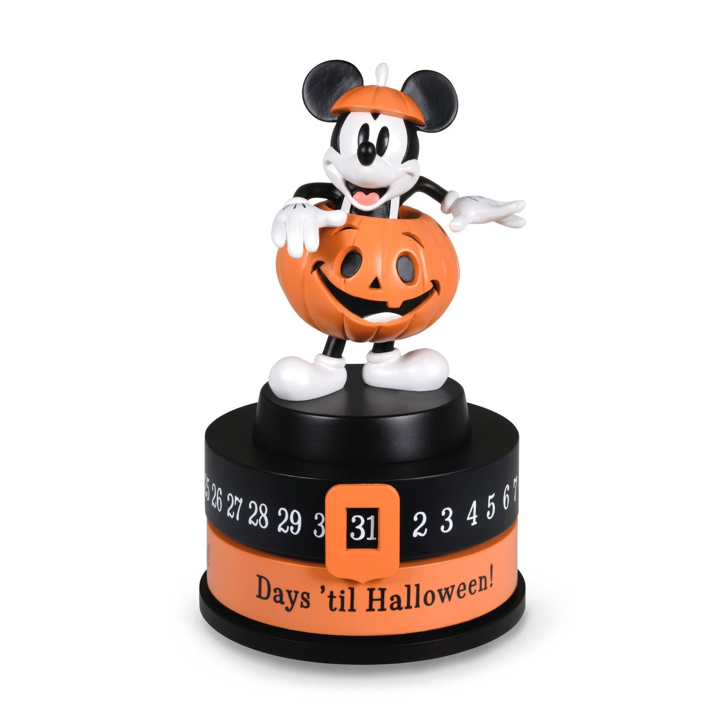 Disney Jack - o' - Lantern Mickey Mouse Halloween Countdown Calendar Statue, 7"