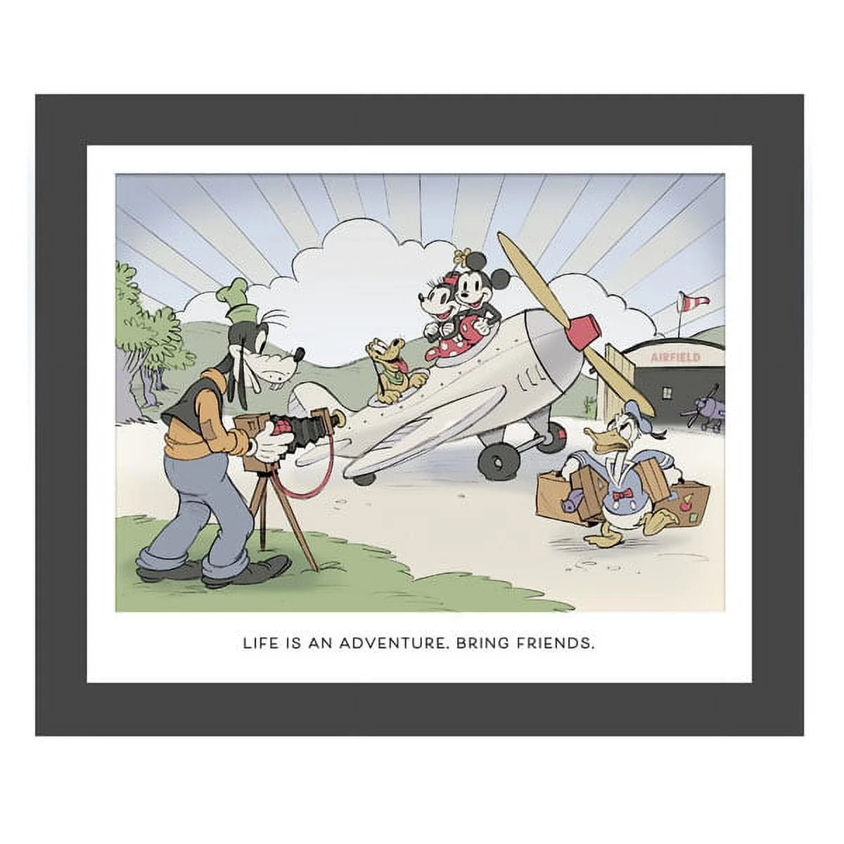 Disney Mickey and Friends Life is an Adventure Framed Sentiment