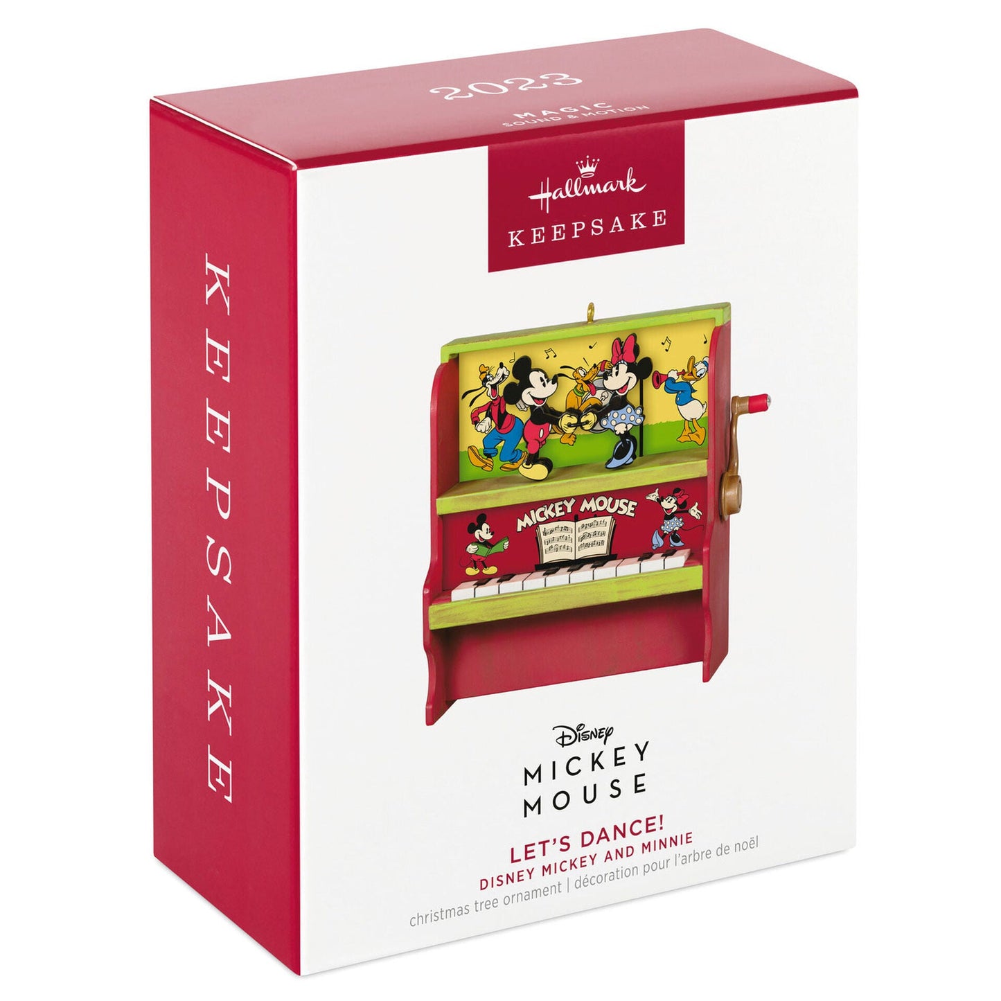 Disney Mickey and Minnie Lets Dance! Musical, 2023 Keepsake Ornament With Motion