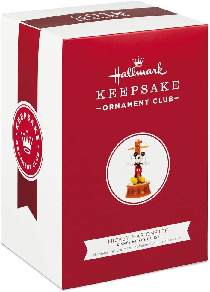 Disney Mickey Mouse Marionette, 2019 Keepsake Exclusive Club Ornament