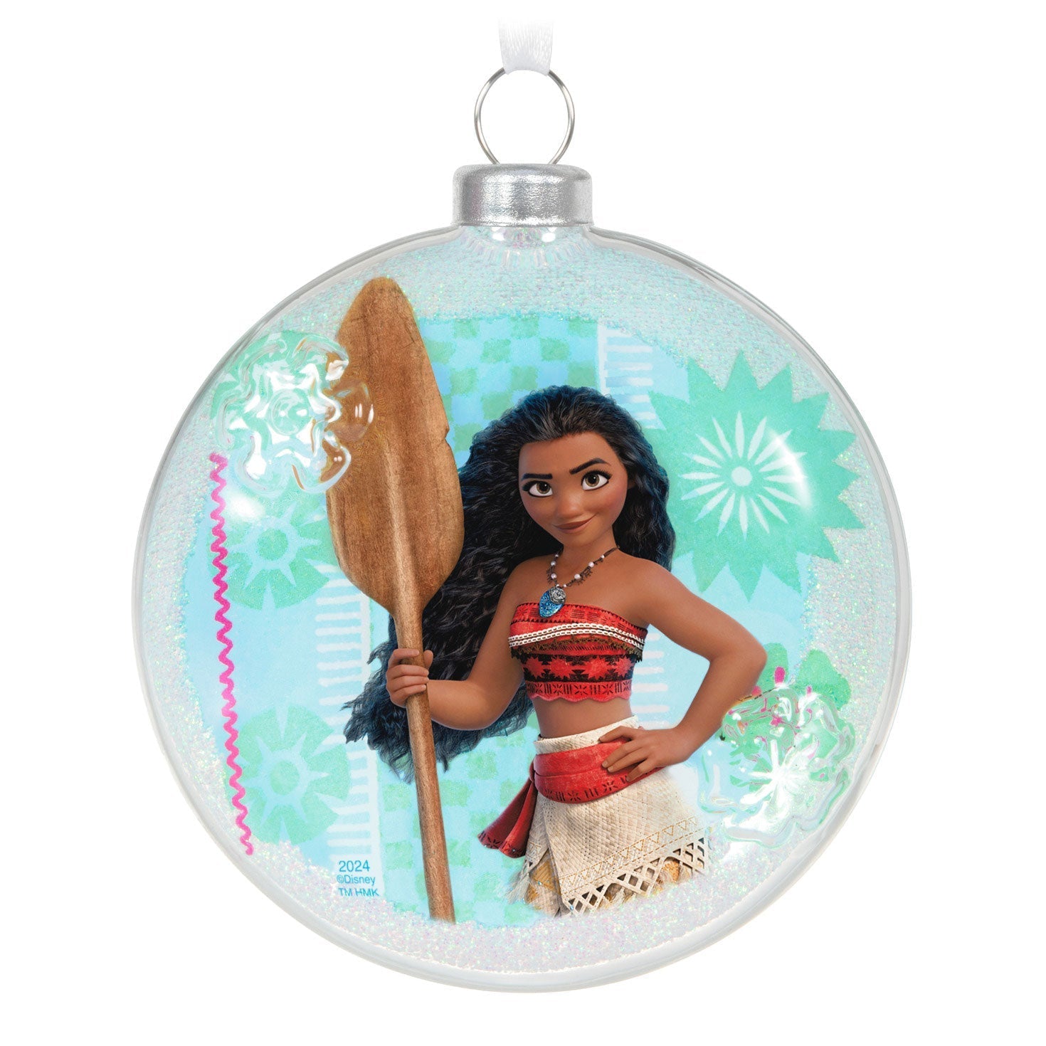 Disney Moana of Motunui Glass 2024 Keepsake Ornament