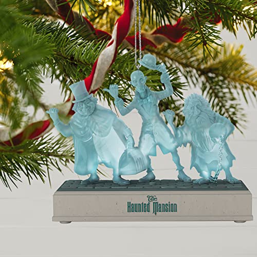 Disney The Haunted Mansion Hitchhiking Ghosts, Music with Light, 2022 Hallmark Keepsake Ornament