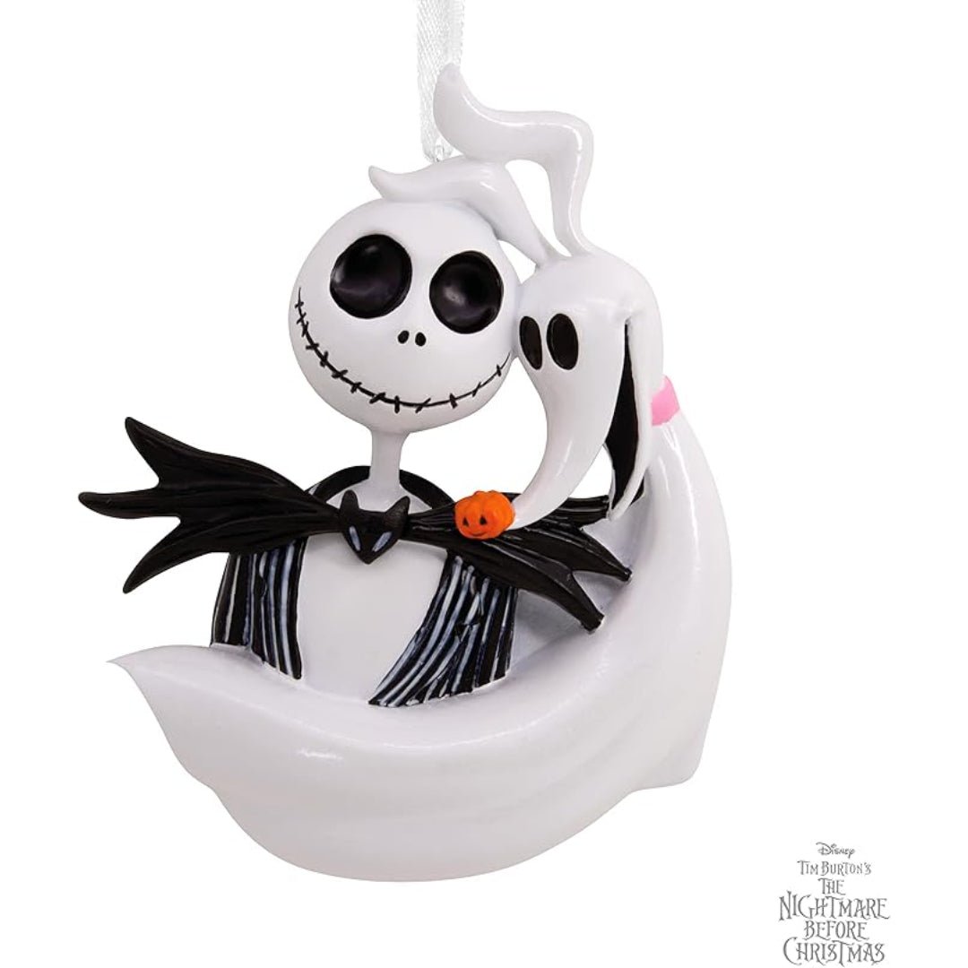 Disney Tim Burton's The Nightmare Before Christmas Jack Skellington and Zero Ornament