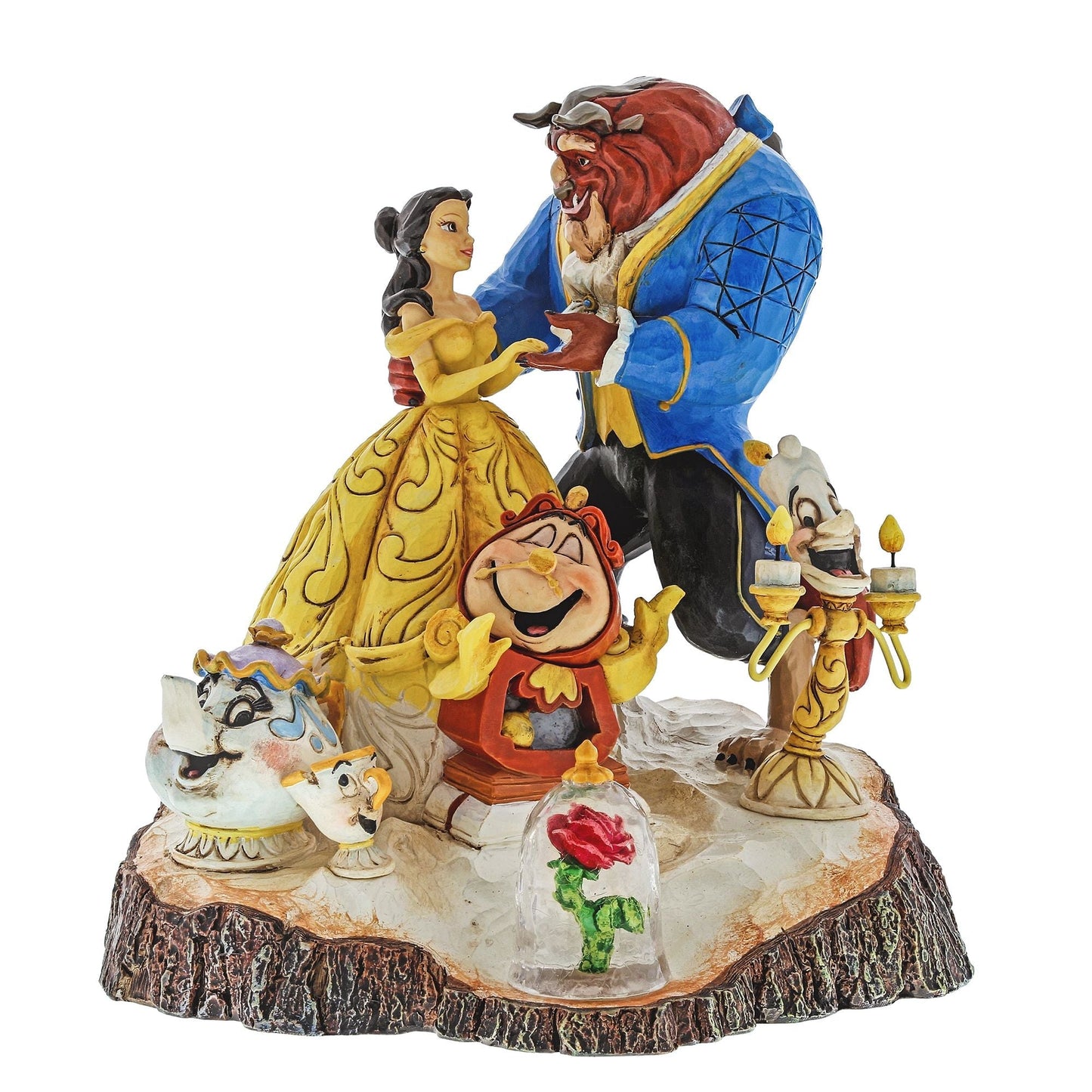 Disney Traditions by Jim Shore Beauty and the Beast Carved by Heart Figurine
