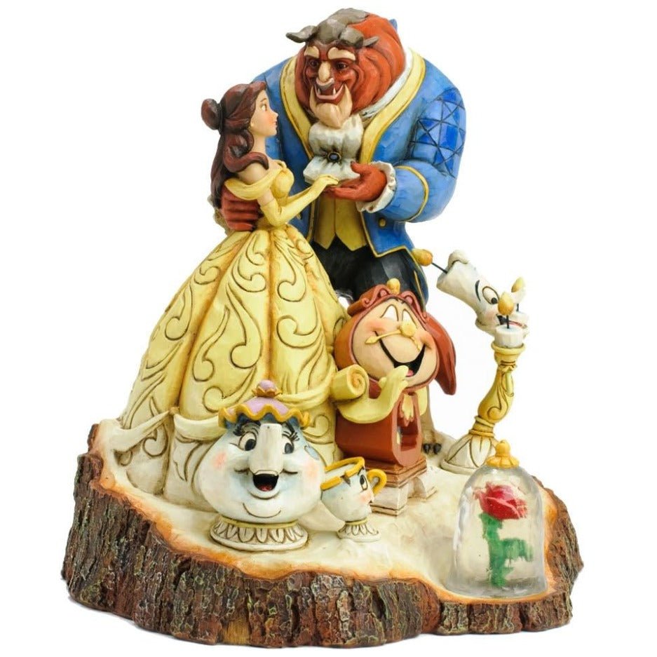 Disney Traditions by Jim Shore Beauty and the Beast Carved by Heart Figurine