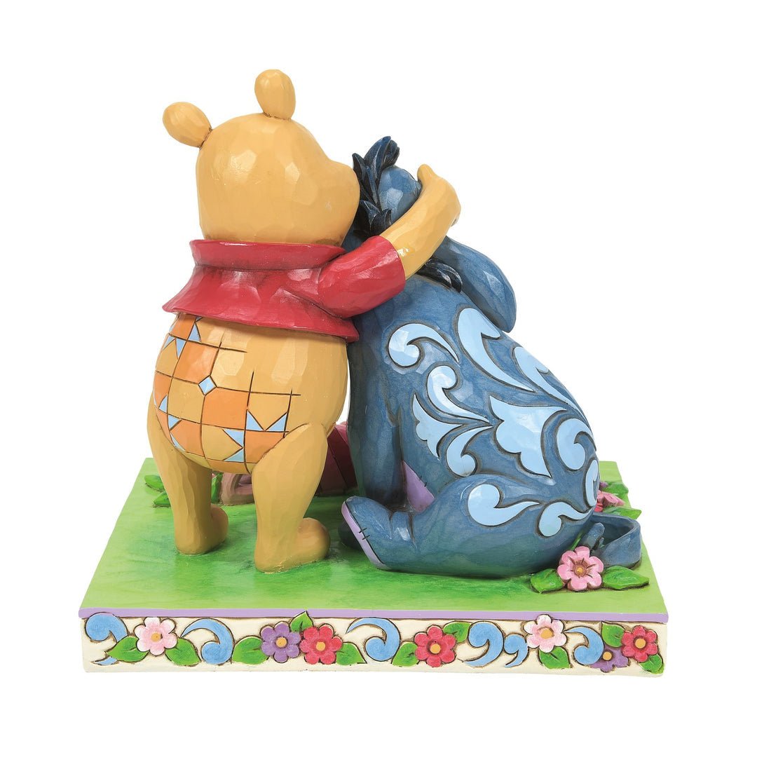 Disney Traditions by Jim Shore Winnie The Pooh with Piglet and Eeyore Friends Figurine, 6.125"
