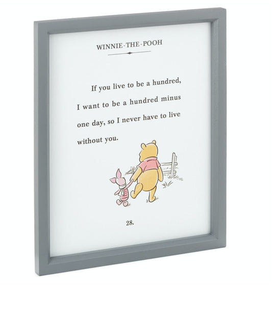 Disney Winnie the Pooh and Piglet Friendship Framed Art, 9.5x11.5