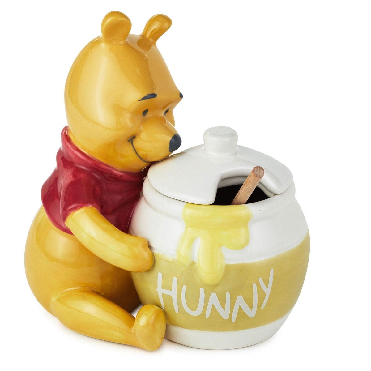 Disney Winnie the Pooh Ceramic Honey Pot With Serving Wand