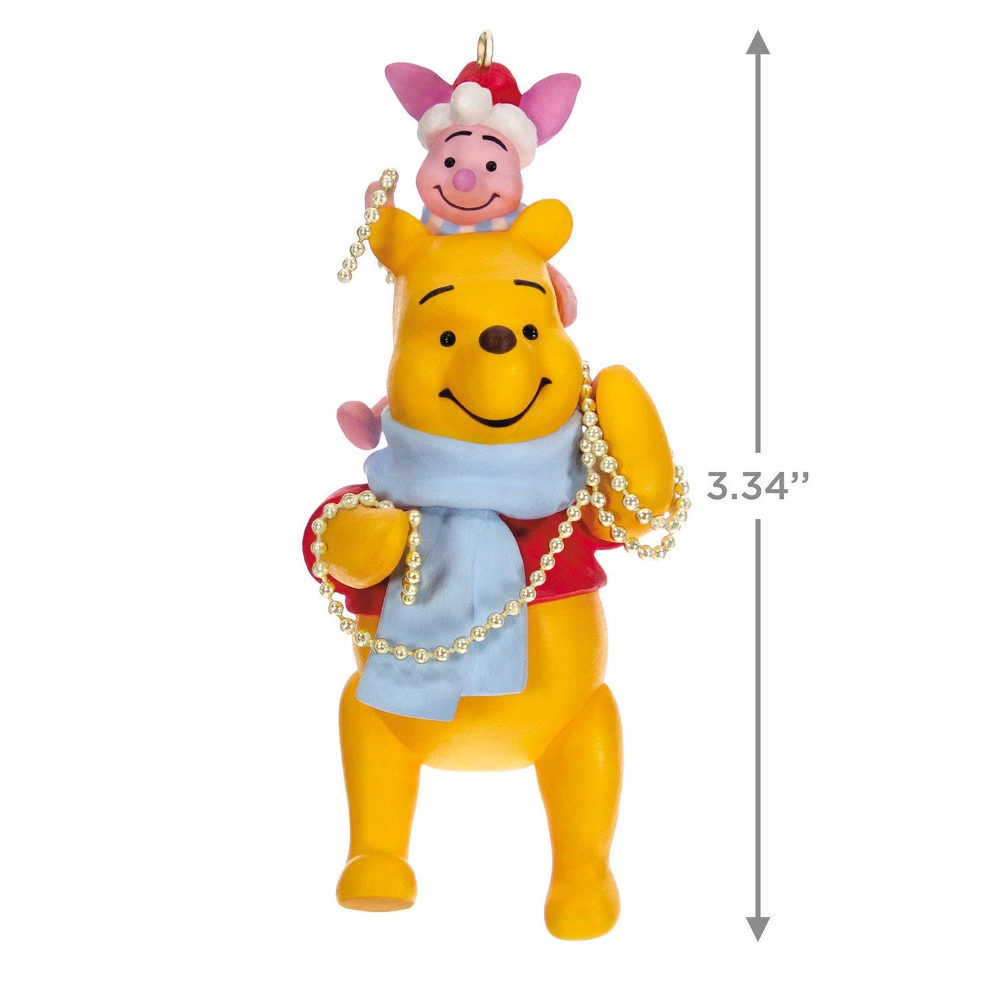 Disney Winnie the Pooh Trimming the Tree Together, 2023 Keepsake Ornament