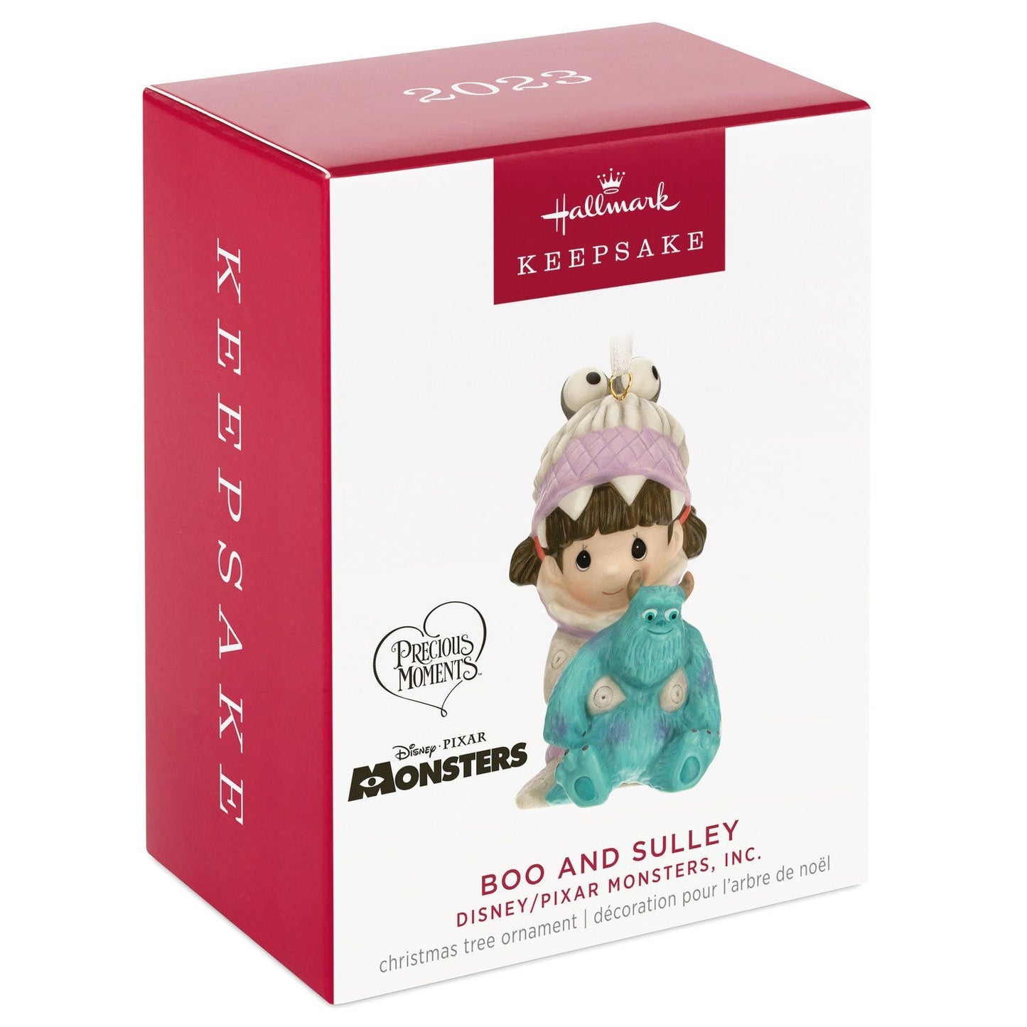 Disney/Pixar Precious Moments Monsters, Inc. Boo and Sulley Porcelain, 2023 Keepsake Ornament