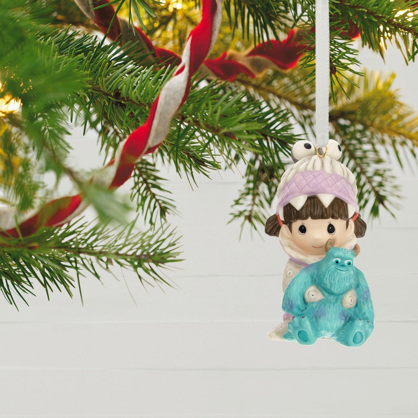 Disney/Pixar Precious Moments Monsters, Inc. Boo and Sulley Porcelain, 2023 Keepsake Ornament