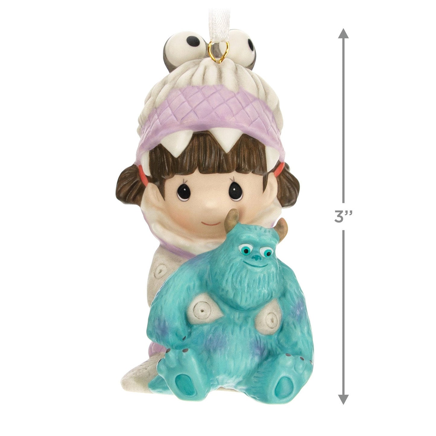 Disney/Pixar Precious Moments Monsters, Inc. Boo and Sulley Porcelain, 2023 Keepsake Ornament