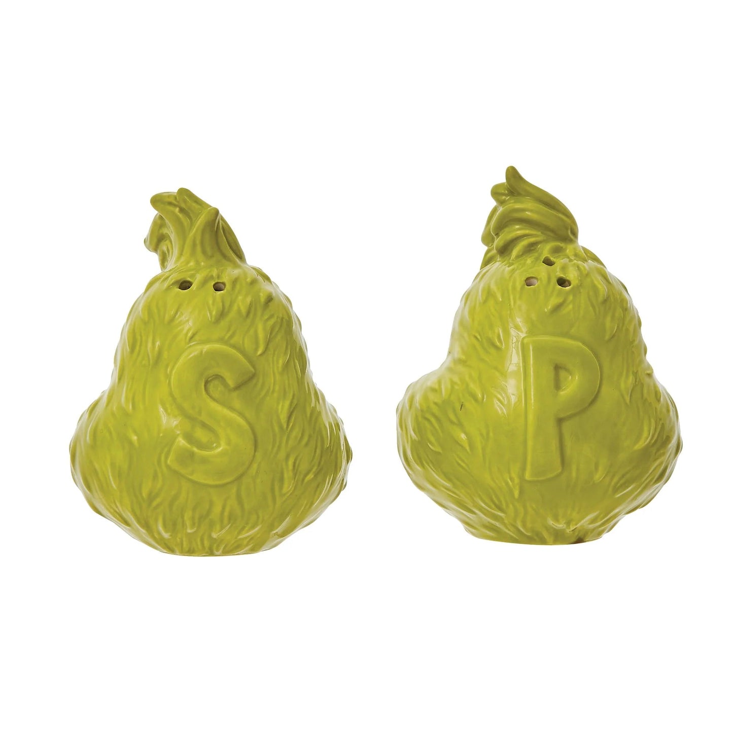 Dr. Seuss the Grinch Faces Salt and Pepper Spice Shaker Set, 3.5"