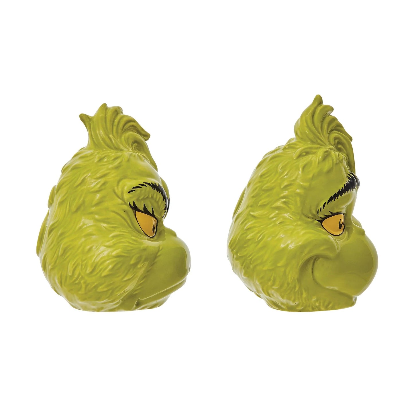 Dr. Seuss the Grinch Faces Salt and Pepper Spice Shaker Set, 3.5"