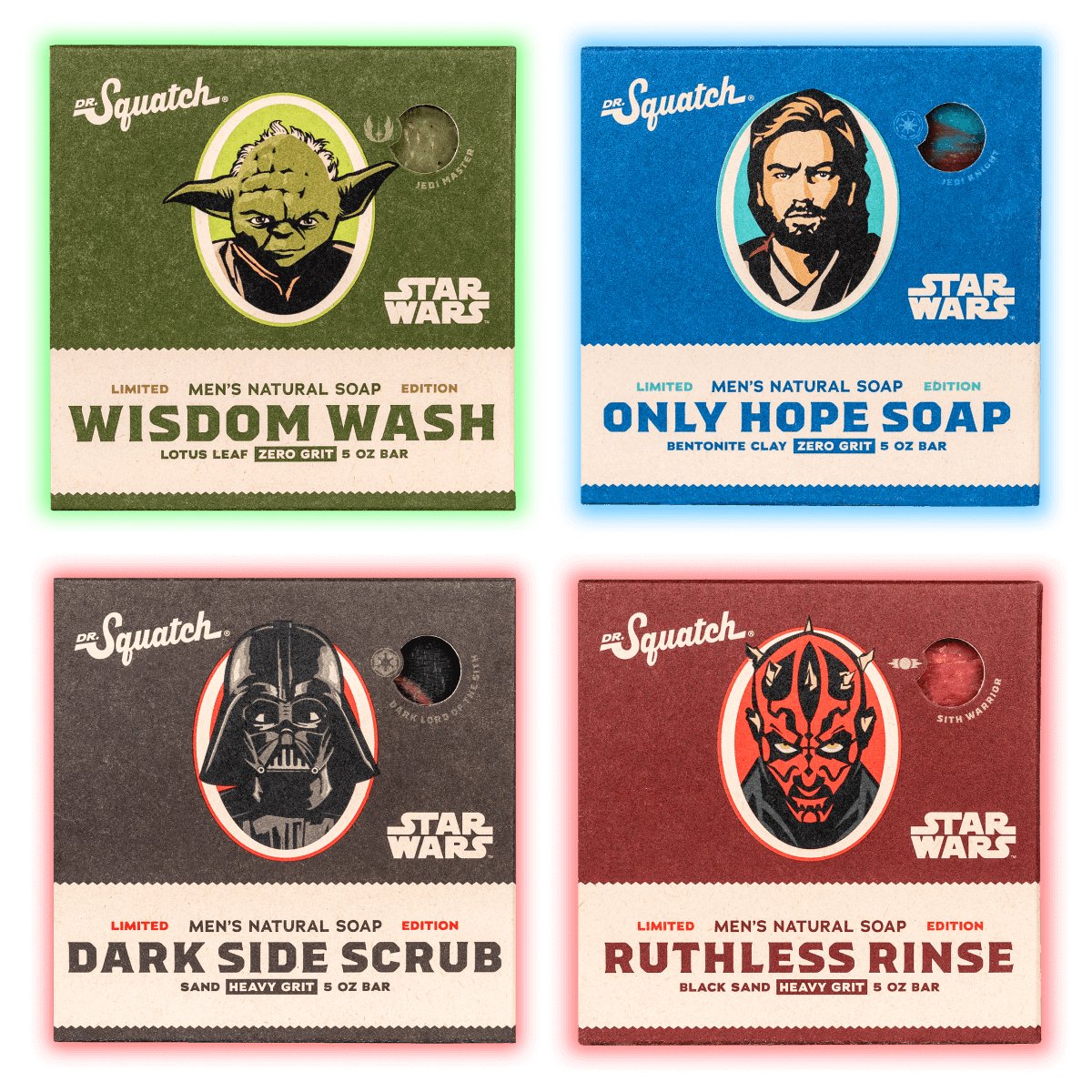 Dr. Squatch All Natual Soap, Star Wars Collection I (Limited Edition)