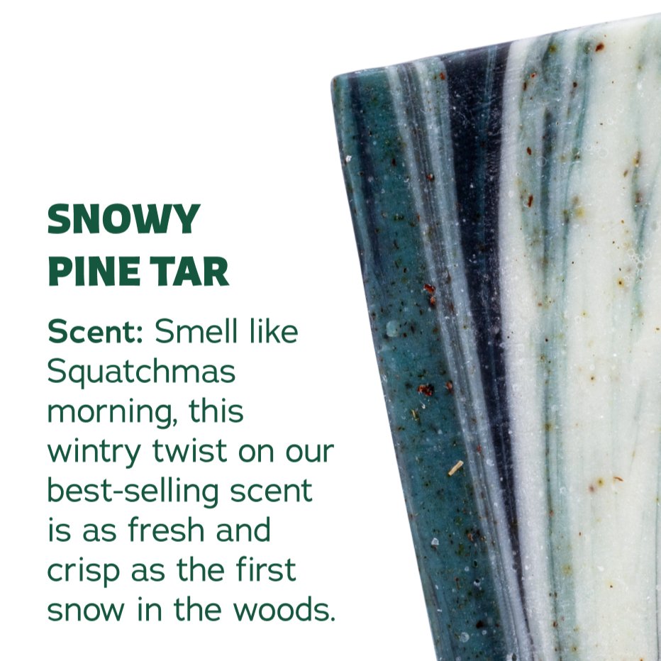 Dr. Squatch All Natural Bar Soap, Snowy Pine Tar (Limited Edition)