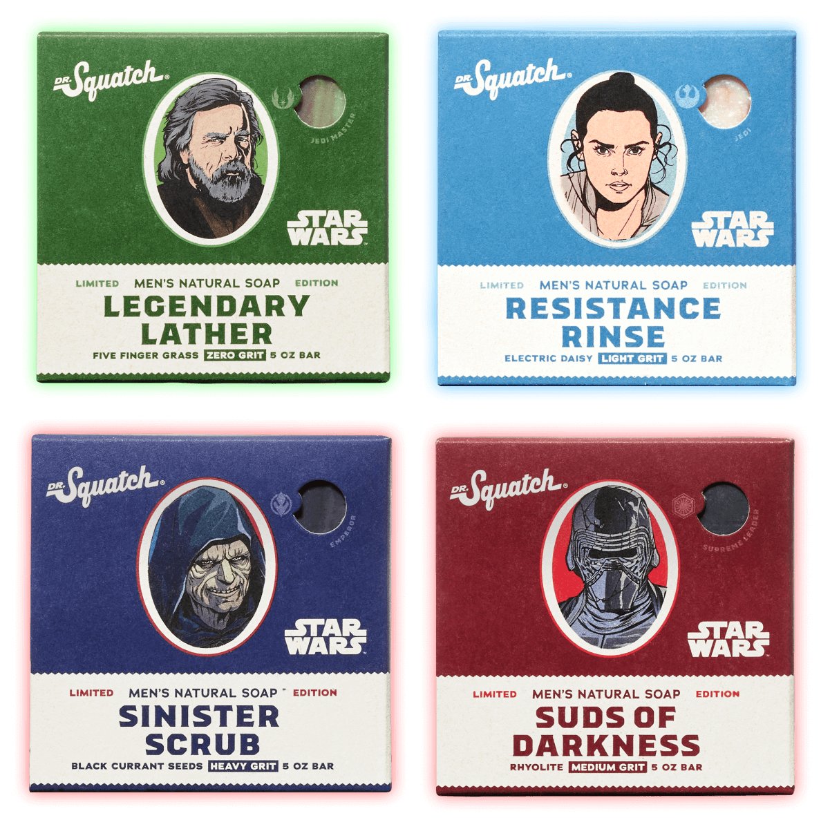 Dr. Squatch All Natural Soap, Star Wars Collection II (Limited Edition)