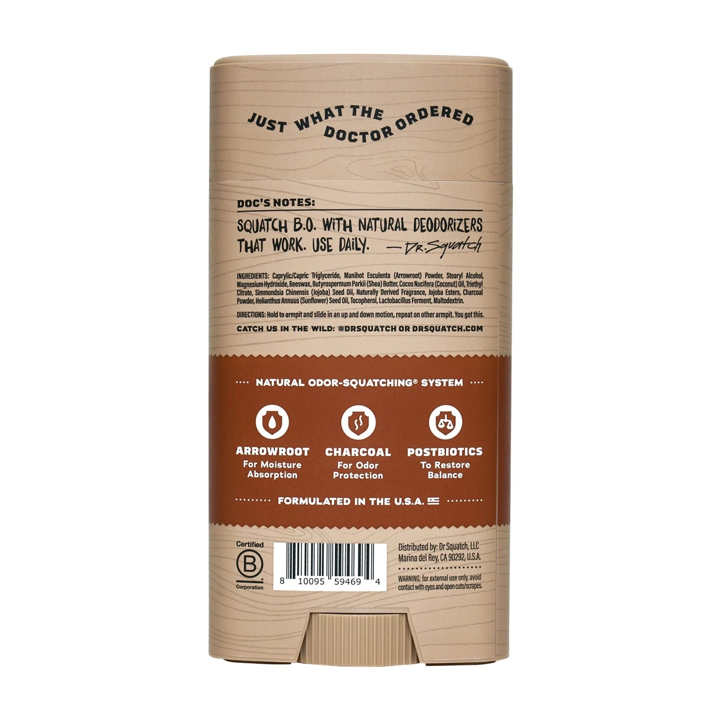 Dr. Squatch Deodorant - Wood Barrel Bourbon