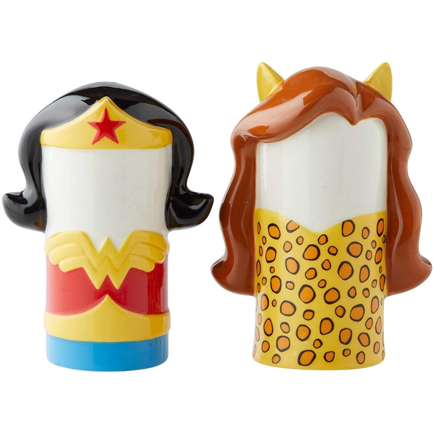 Enesco DC Comics Ceramics Superman vs. Lex Luthor Stylized Salt and Pepper Shakers, 3.89 Inch