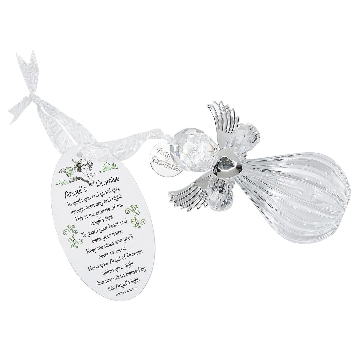 Facets Angel's Promise Ornament, 4"