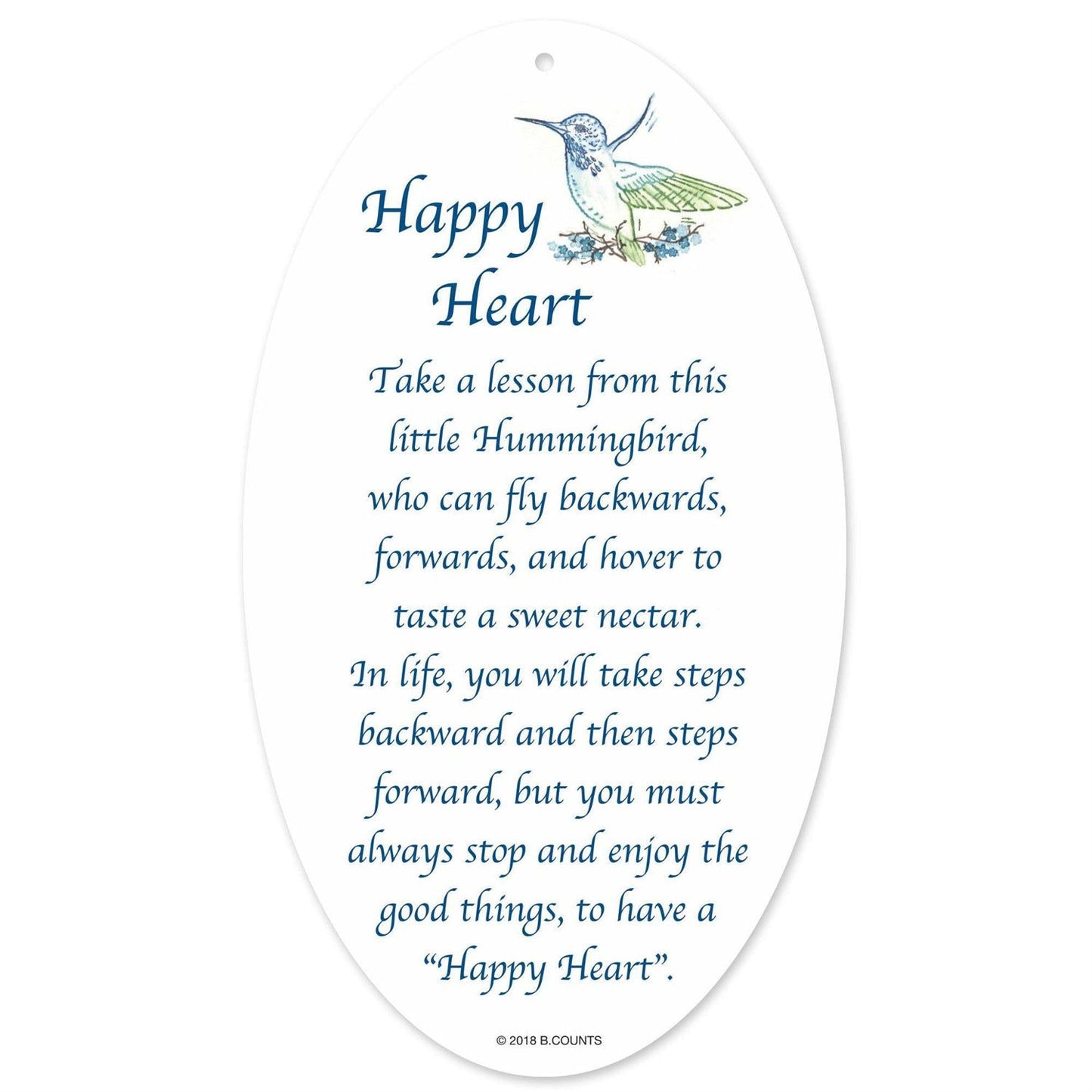 Facets Humingbird Ornament, 4"