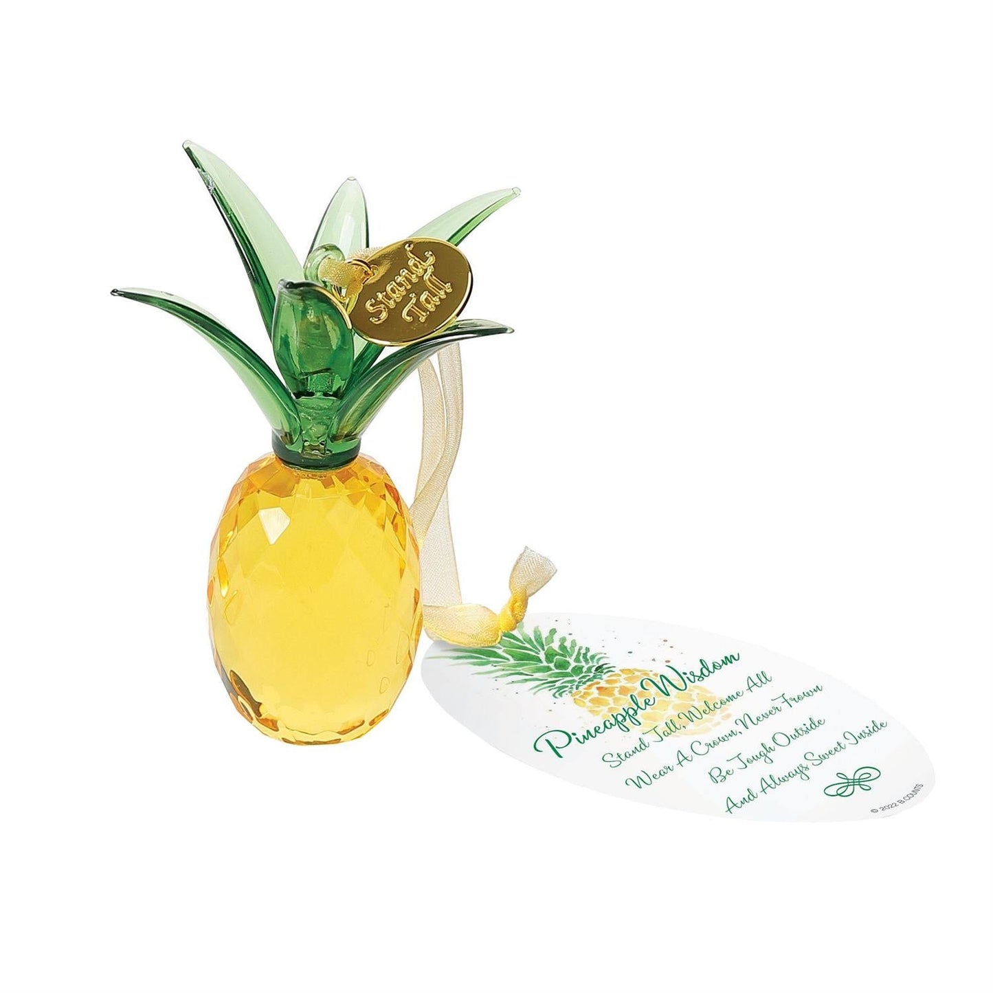 Facets Pineapple Ornament, 3.5"