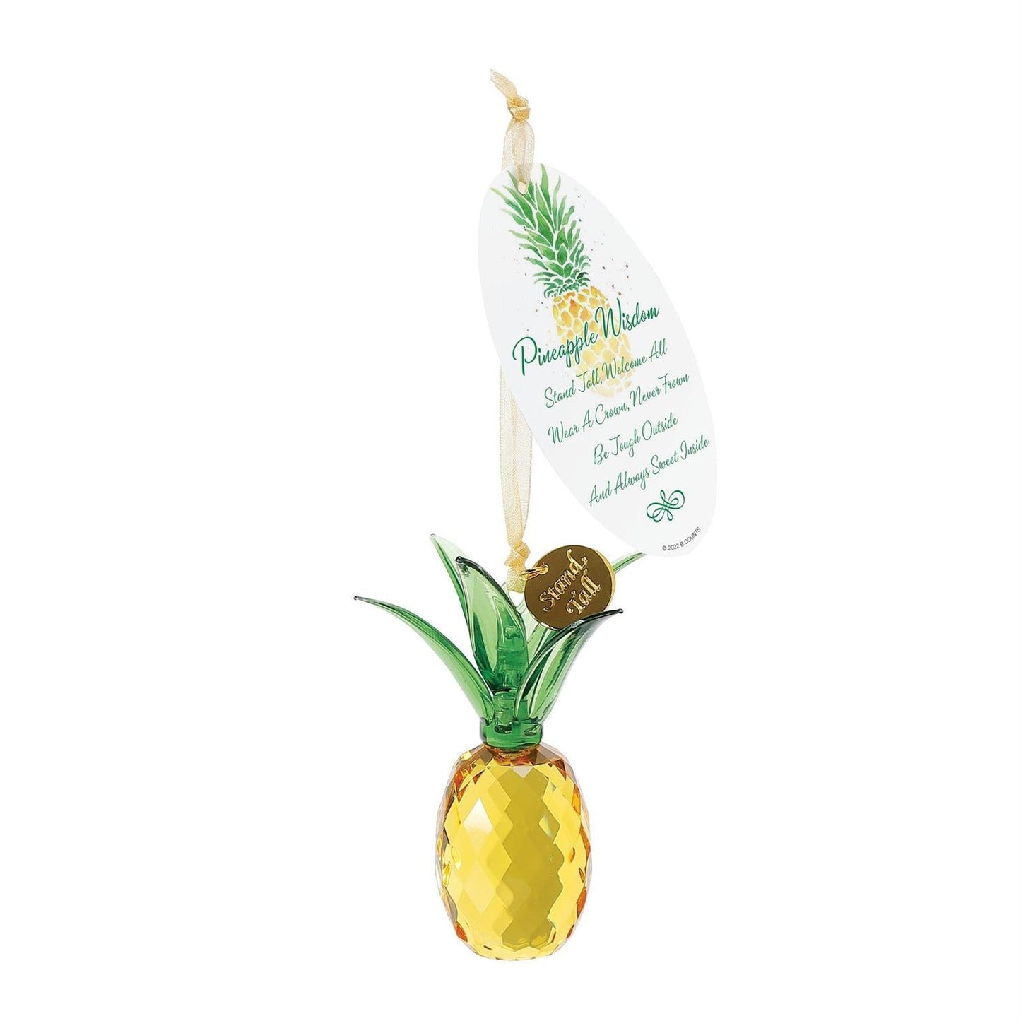 Facets Pineapple Ornament, 3.5"